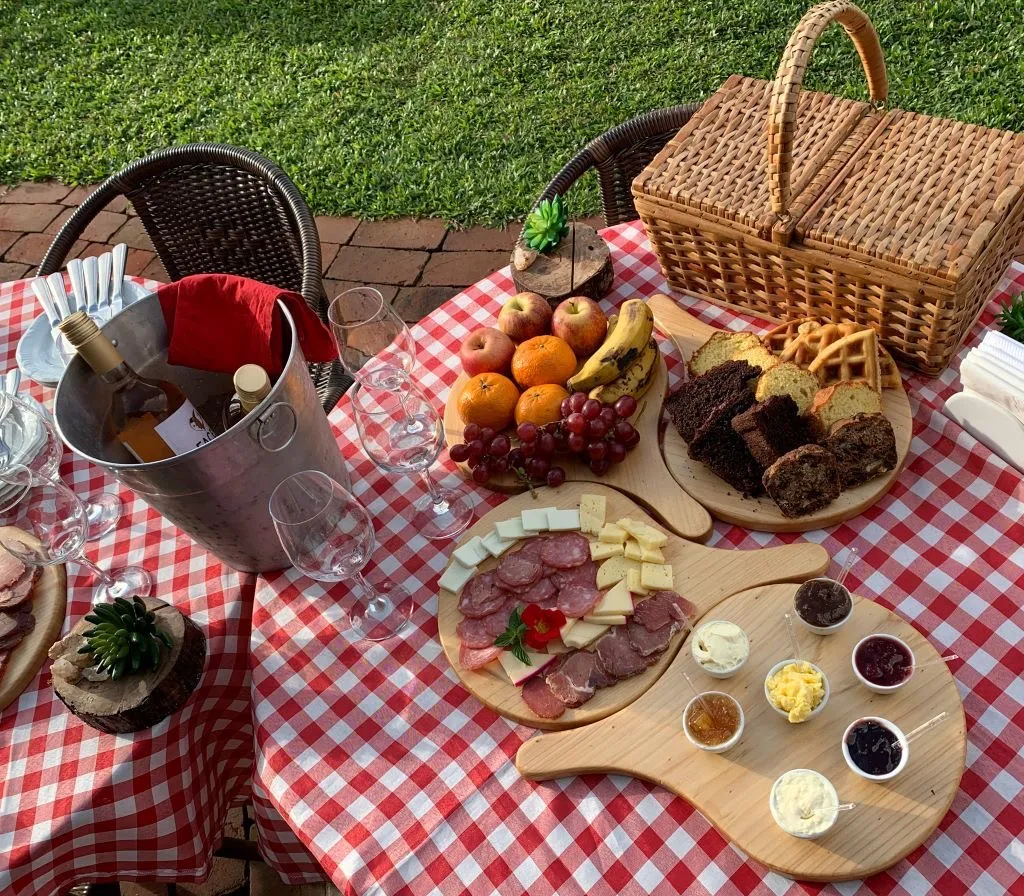 Piquenique gourmet num parque