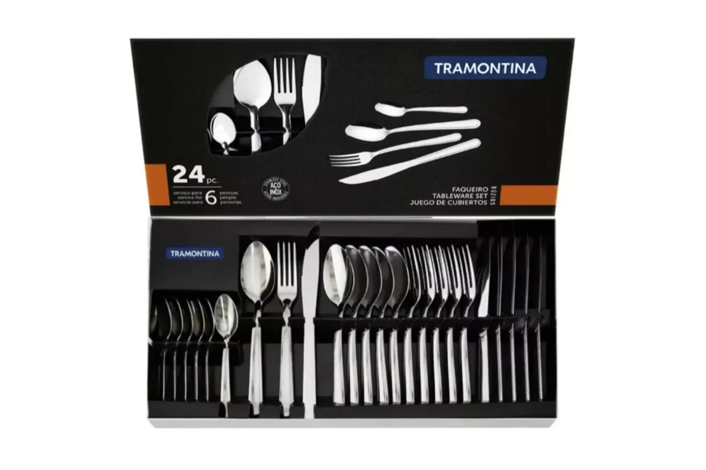 Faqueiro inox Tramontina (42 peças)