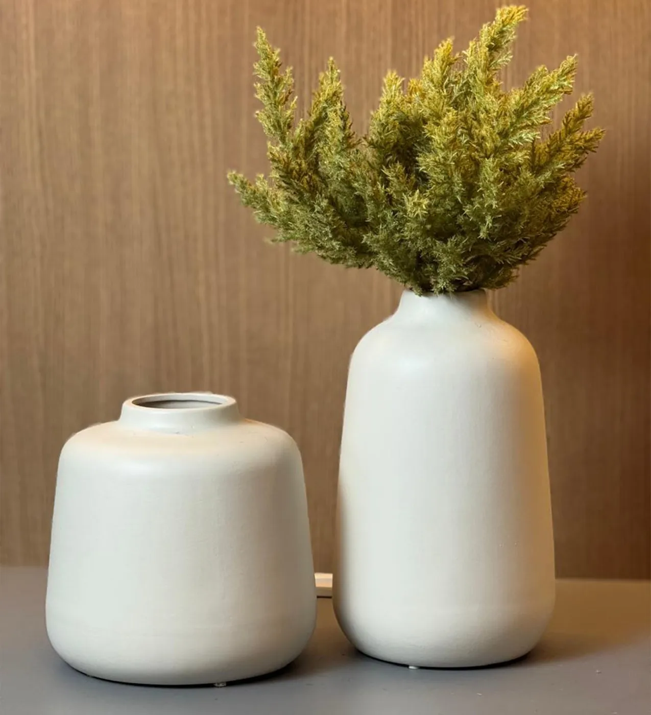 Vaso decorativo de cerâmica artesanal