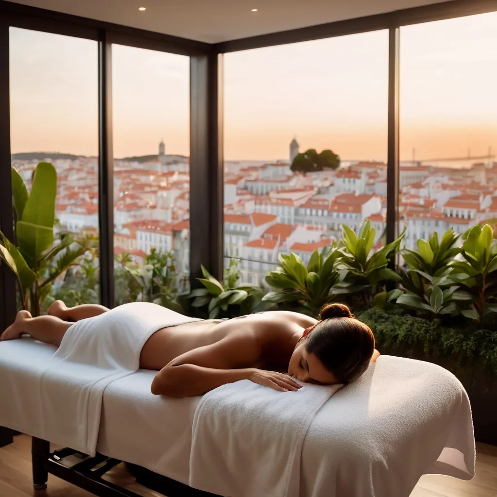 Massagem relaxante no resort